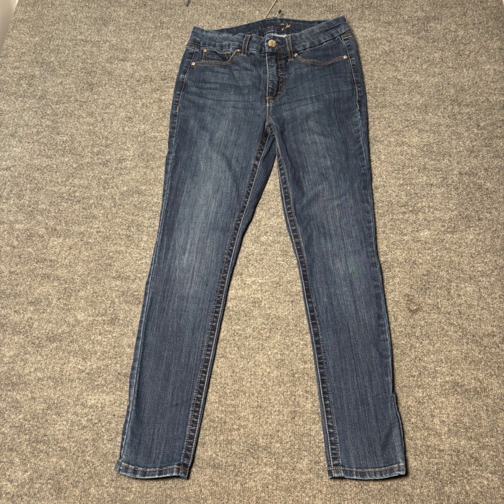 Seven7 Avalon Skinny Jeans Womens 10 Dark Wash Stretch Denim High Rise Casual